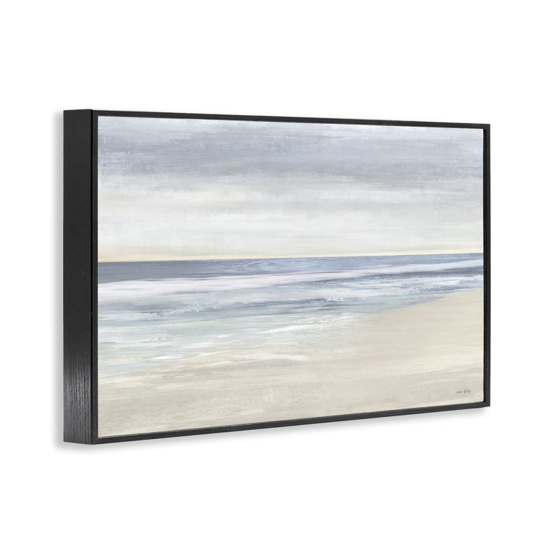  «Subtle Beach Ombre», art de la giclée encadrée par Amber Sterling, H 20 po x l 30 po, Giclée encadrée noir minuit