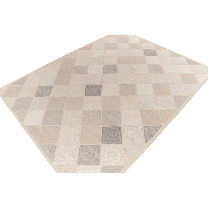 Wool Geometric Area Rug, Rectangle 12' x 16'
