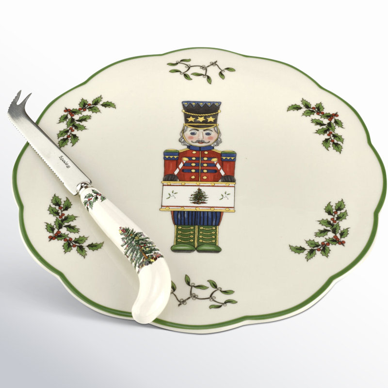 Spode Christmas Tree 2 Piece Serving Set