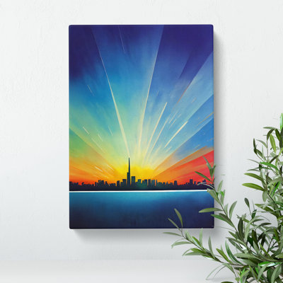 Magnificent City Skyline - Wrapped Canvas Print