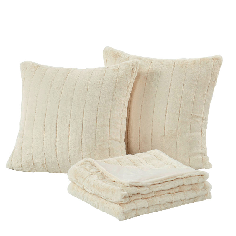 Throw Blanket, Antique White, 127cm x 152.4cm