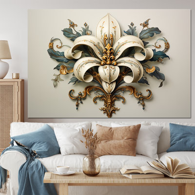 Fleur-De-Lis A Stylized Lilly Flower Ii - Symbols Wall Art