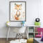 Cadre flottant Crowned Baby Fox, design par Ramona Murdock-351818610-351818609