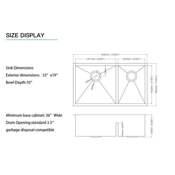 Dimensions du produit