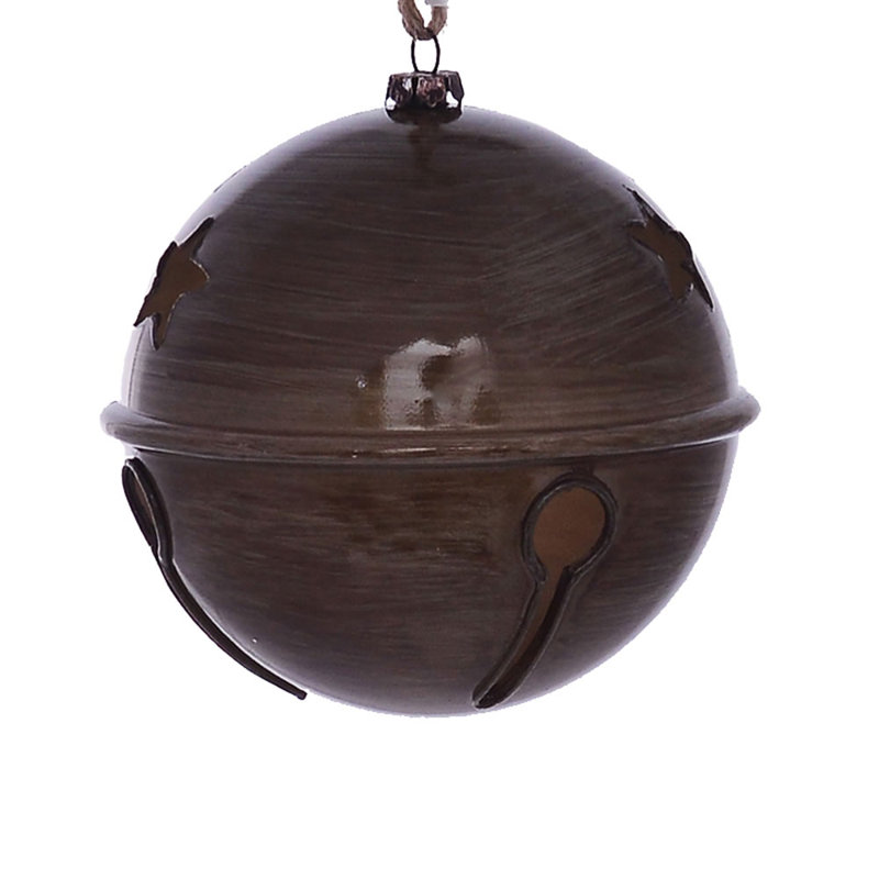 Bell Christmas Ornament, Pewter