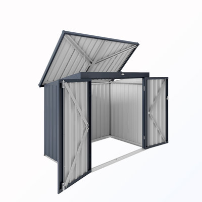 Outdoor Trash Can Storage Shed For 2 Bins