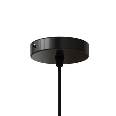 1 - Light Matte Black Chandelier Pendant