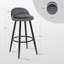 Aaser Upholstered Counter Stool with Metal Frame-990136760