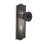 Meadows Plate with Decorative Keyhole and Crystal Black Door Knob