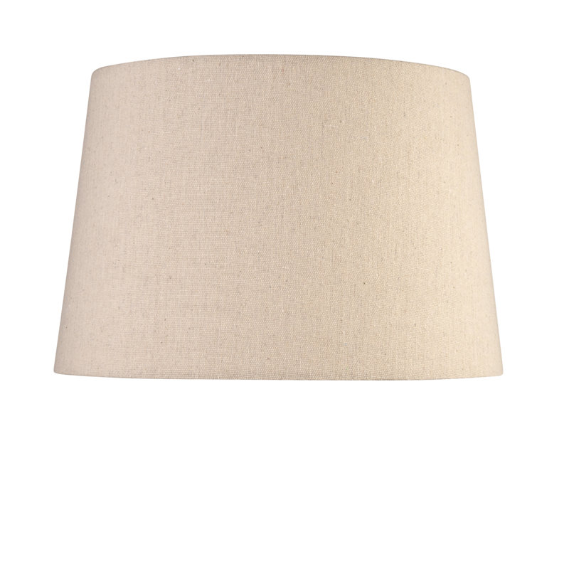 Queenswood Linen Drum Table or Floor Lamp Shade, Natural, 29cm H x 45cm W x 45cm D