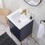 Ensemble de meuble-lavabo simple 18 po bleu