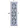 Heidine Chenille Cottage Medallion Machine-Washable Gray/Blue/White Rug