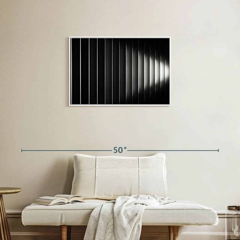 Bublitz Blinds, Floating Frame White, 31" X 21"