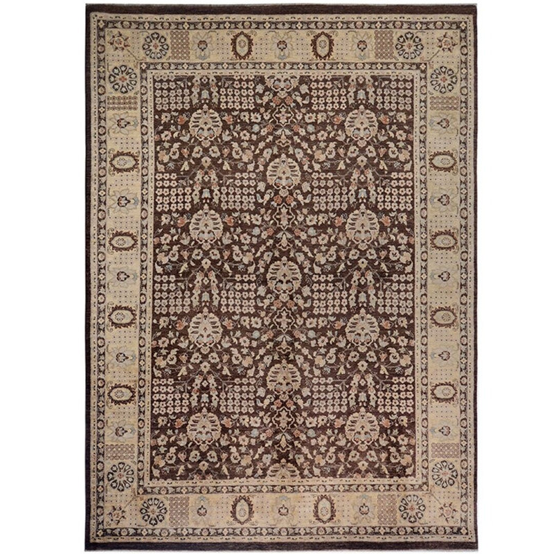 Tapis en laine teint à la main Oushak