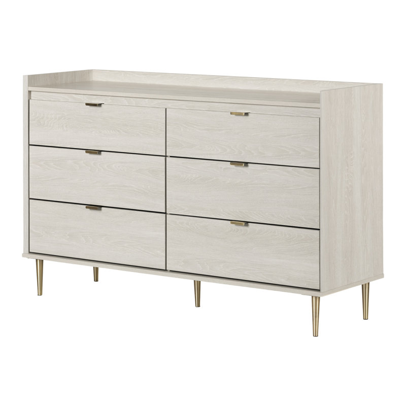 Commode 6 tiroirs Hype, Chêne d'hiver
