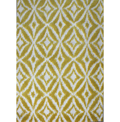 Jaune ikat Tapis décoratif