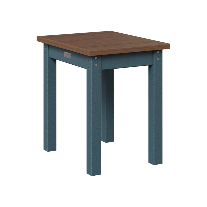 Berlin Gardens Economy End Table, Slate, Brazilian Walnut