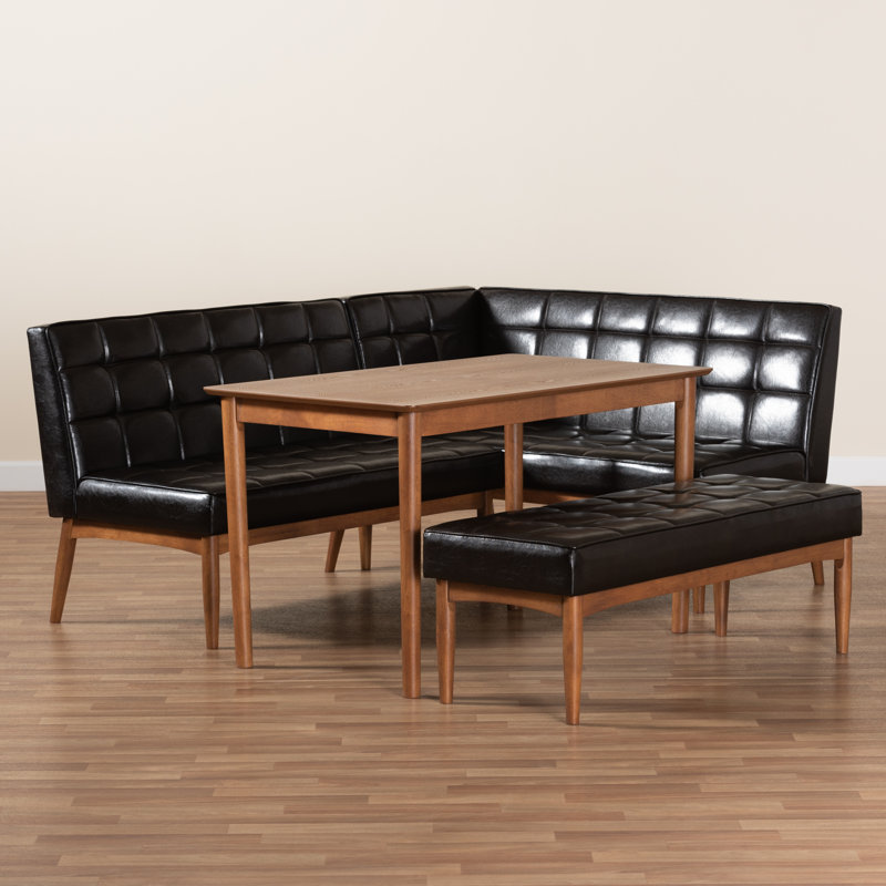 Ensemble repas pour 5 personnes Fye, Marron foncé