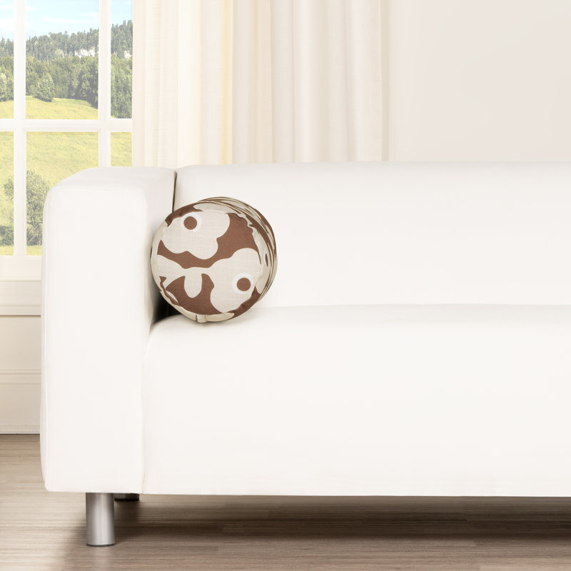 Coussin décoratif Mod Bloom, Rust, 21" x 8" Bolster, Polyfill