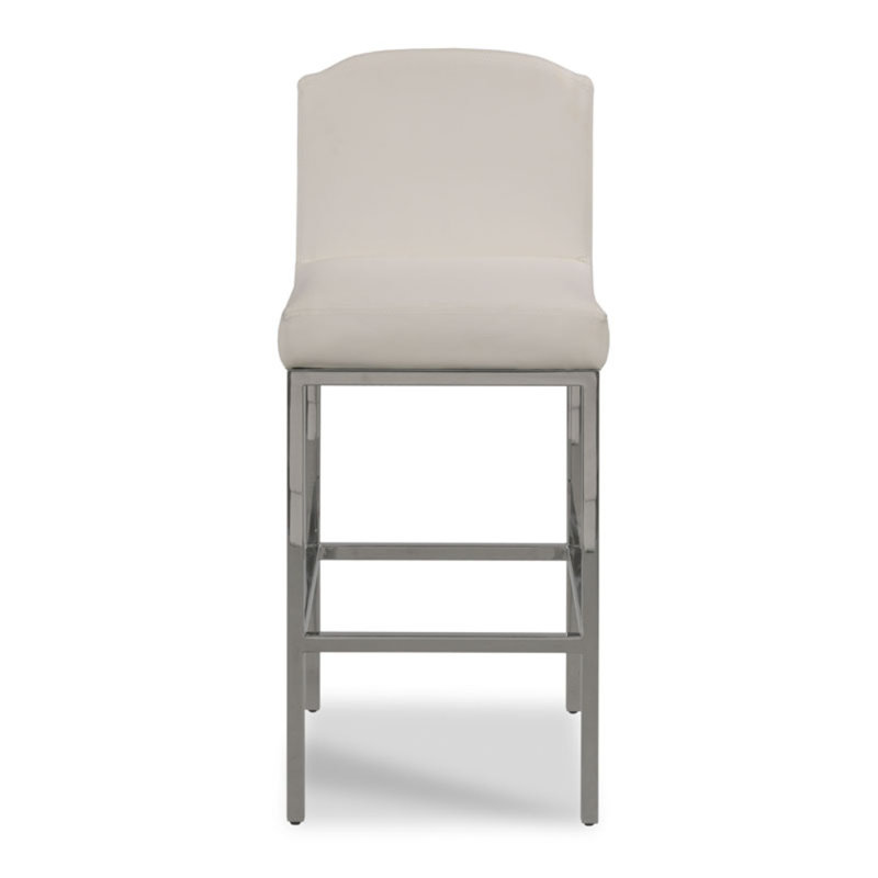 Tabouret Venice, Tabouret de bar (siège d'une hauteur de 30,5 po), Argent argent