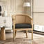 Fauteuil d'appoint en bois d'hévéa-91314684