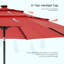 Parasol solaire d'extérieur à 3 niveaux-70206210