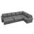 Caren L-shaped Sleeper Sectional Modular Sofa Bed With Storage Seat-115354125