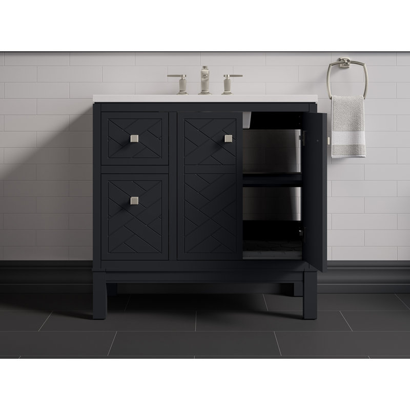 Beauxline 36-In Bathroom Vanity Set, Slate Gray