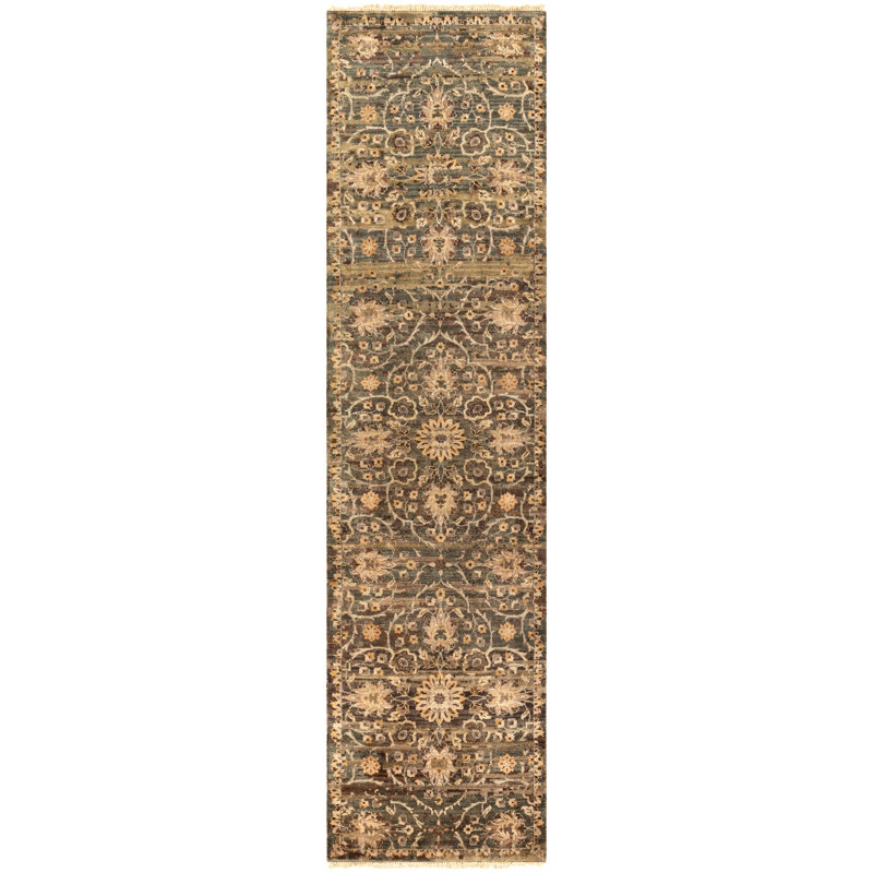 Cooksville Wool Damask Indoor Rug, Runner 2'6" x 10'