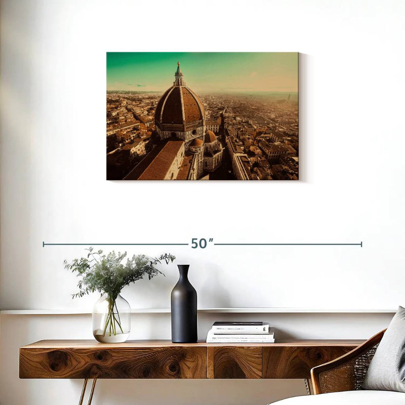 Nicci sépia, cathédrale de Florence, H 20 po x l 30 po