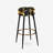 Midnight Charm Gold And Black - Marble Bar Stools Set Of 2
