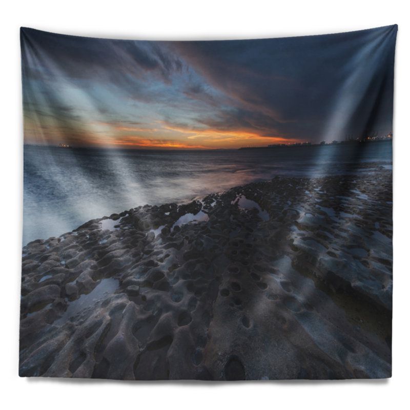 Tapisserie sydney seascape la perouse beach, H 68 po x l 80 po