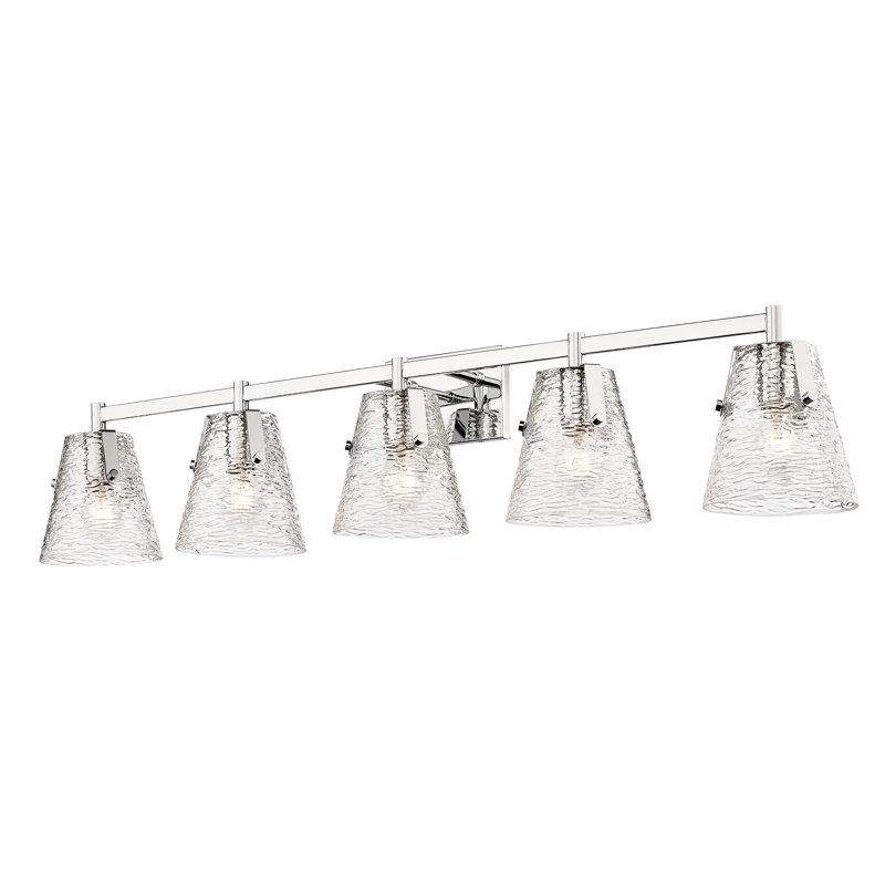Éclairage pour meuble-lavabo à 5 lumières Baines, Chrome