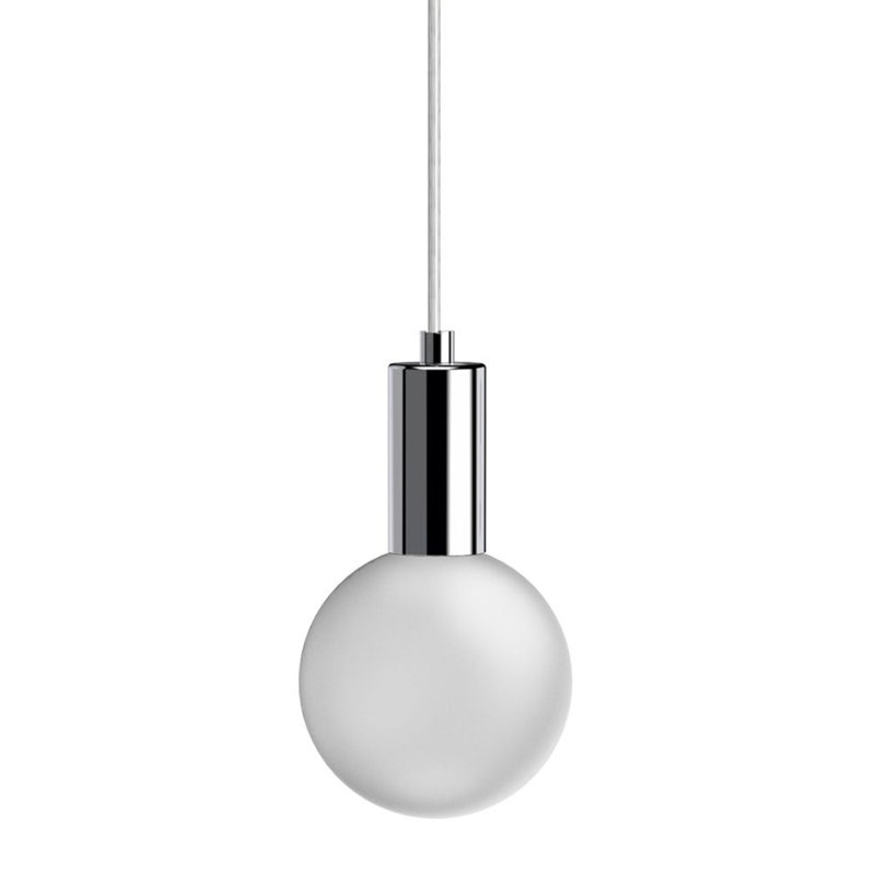 1 - Light Sphere Globe LED Pendant, Polished Chrome