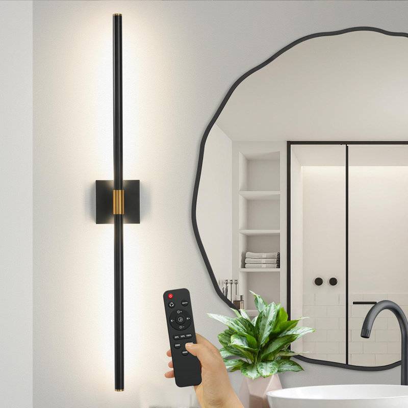 Indoor Wall Sconces with Remote Control,10000 mAh Rechargeable Wall Light