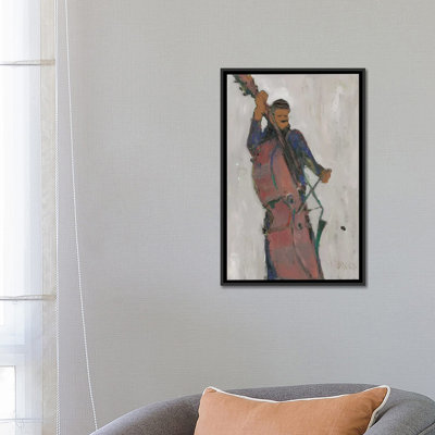 « the man derrière the bass », reproduction d’art sur toile