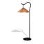 Lampes de plancher en forme de brun et d'herbe noire + fer et marbre