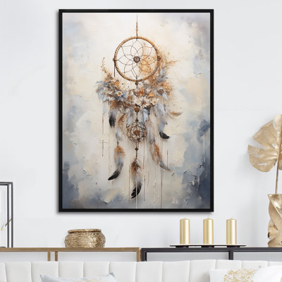 Thread Of Dreams Blue Dreamcatcher sur impression sur toile