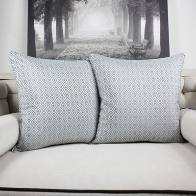  Cozy Jacquard Plaid Pillow Cover