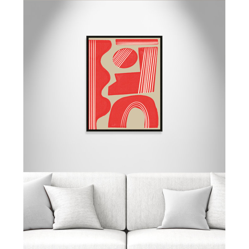Imprimé Rosalinda par Miuus Studio, Framed Canvas, 23.5'' W x 29.5'' H, Flottant espresso