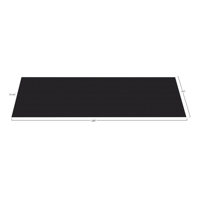 Rouleau de plancher de garage G-Floor, Nuit noire, 8,5 pi x 24 pi