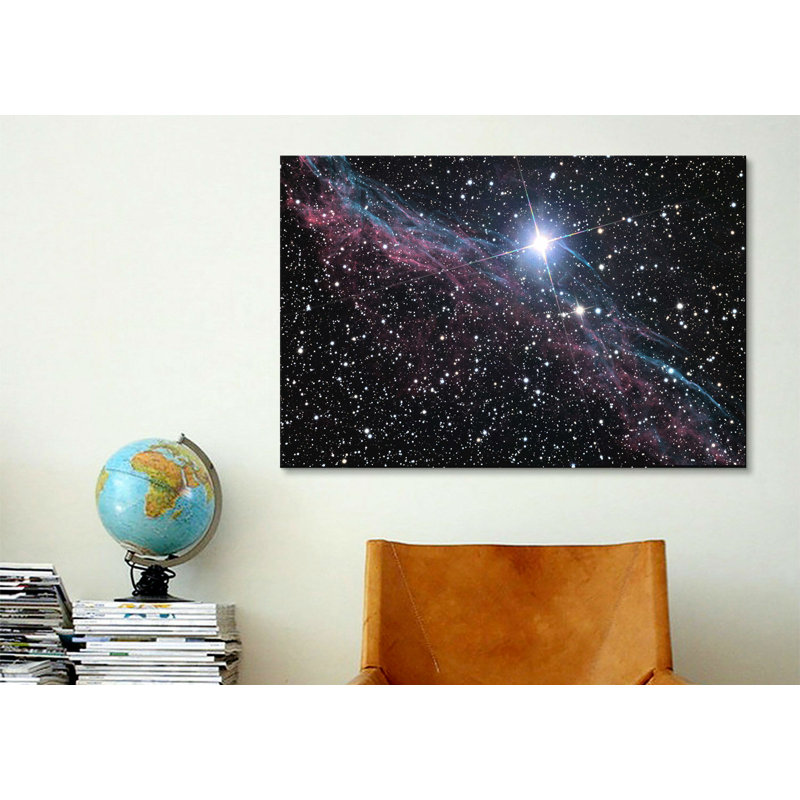 «Astronomie and Space Veil Nebula» par Lenworth, impression sur toile non encadrée, H 12 po x l 18 po x P 1,5 po