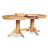 Vancouver Modern Kitchen Table - an Oval Dining Table Top with Butterfly Leaf & Double Pedestal Base, OAK