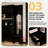 106.3" Modern Light Luxury Black Multifunctional Storage Display Cabinet Set