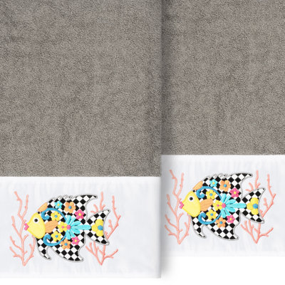 Ensemble de serviettes de bain 2 pièces en coton FELIZ