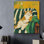 Chat endormi, reproduction d'art sur toile, chat orange, affiche encadrée, œuvre d'art pour la maison, salon, chambre à coucher, décoration murale, 8 po x 10 po