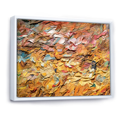 Terracotta Bliss Texture Abstract I - Abstract Painting Wall Art Living Room
