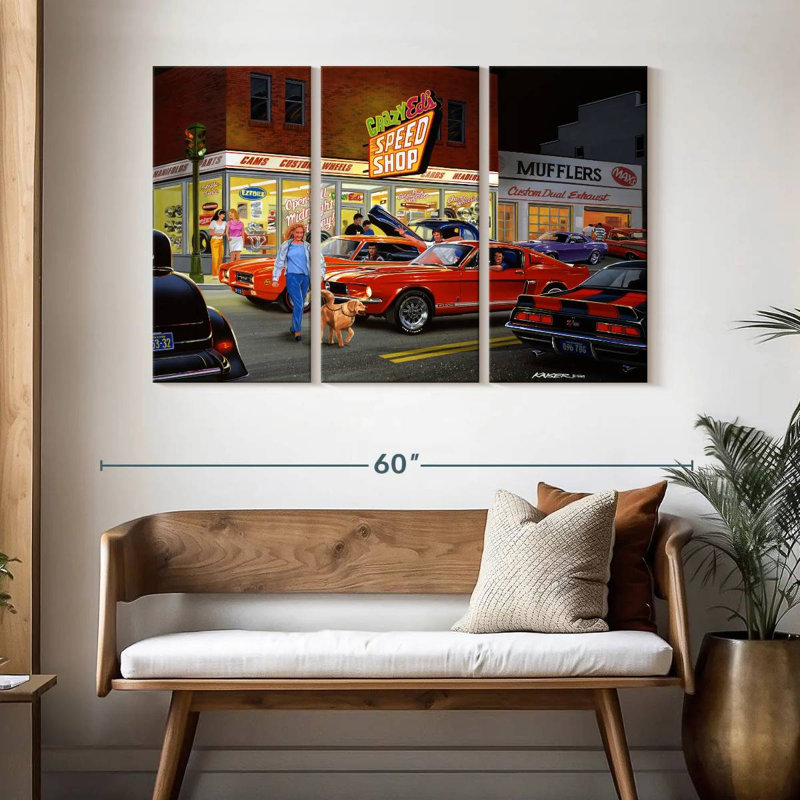 Mehar Crazy Ed's, 32'' H X 50'' W
