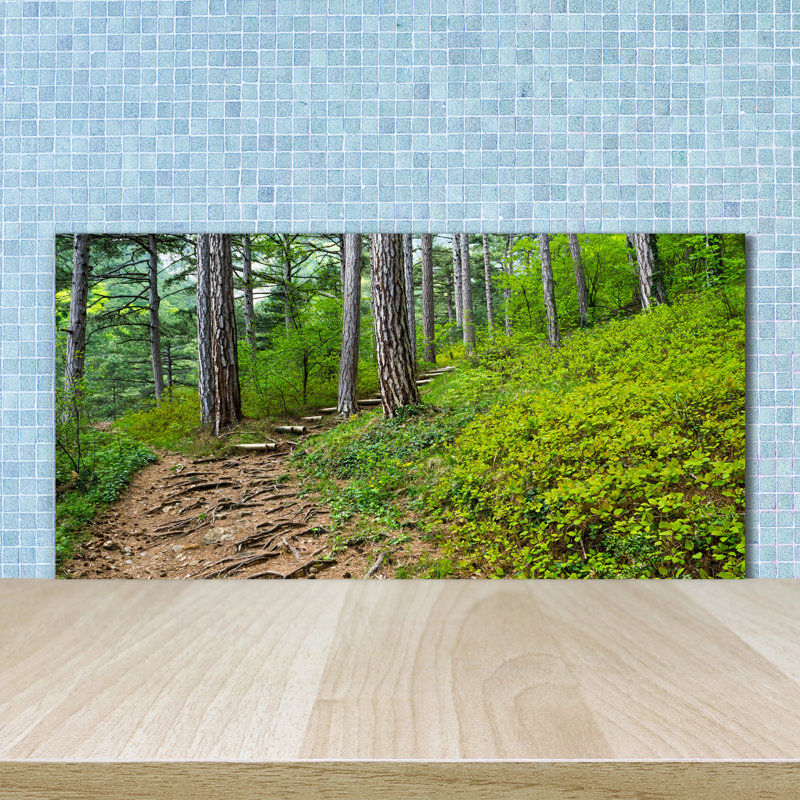 50cm W x 100cm L Glass Peel and Stick Panel