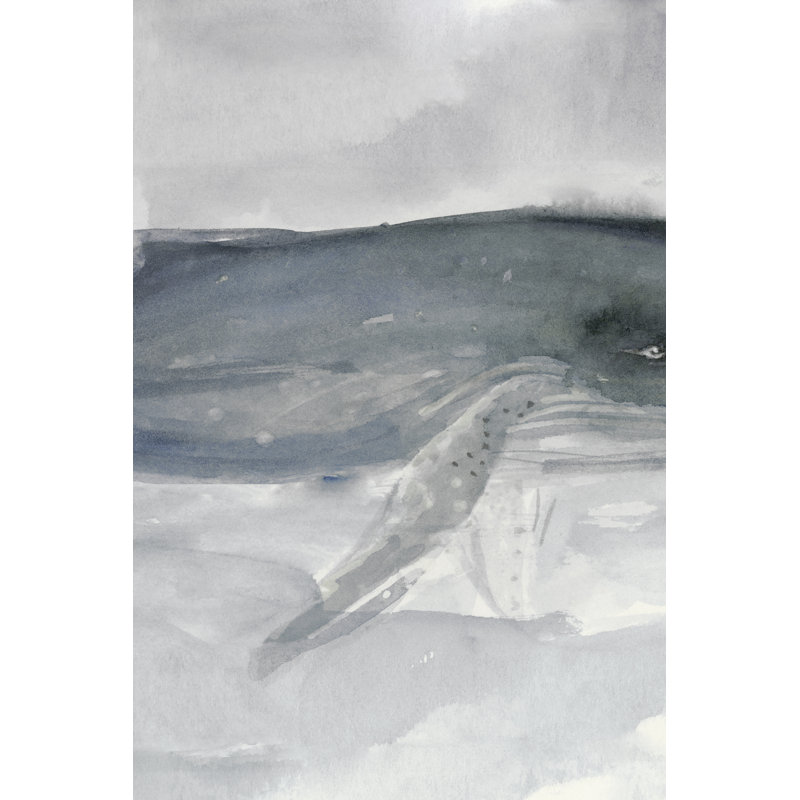 Blue Whale Triptych II by Stellar Design Studio - Painting, 122cm H x 81cm W, Wrapped Canvas